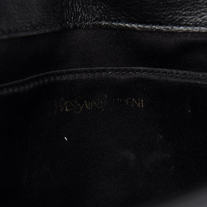 Saint Laurent Calfskin Monogram Large Belle De Jour Clutch Black 6 of 9