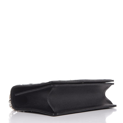 Christian Dior Grained Calfskin Medium Diorama Flap Bag Black 4 of 8