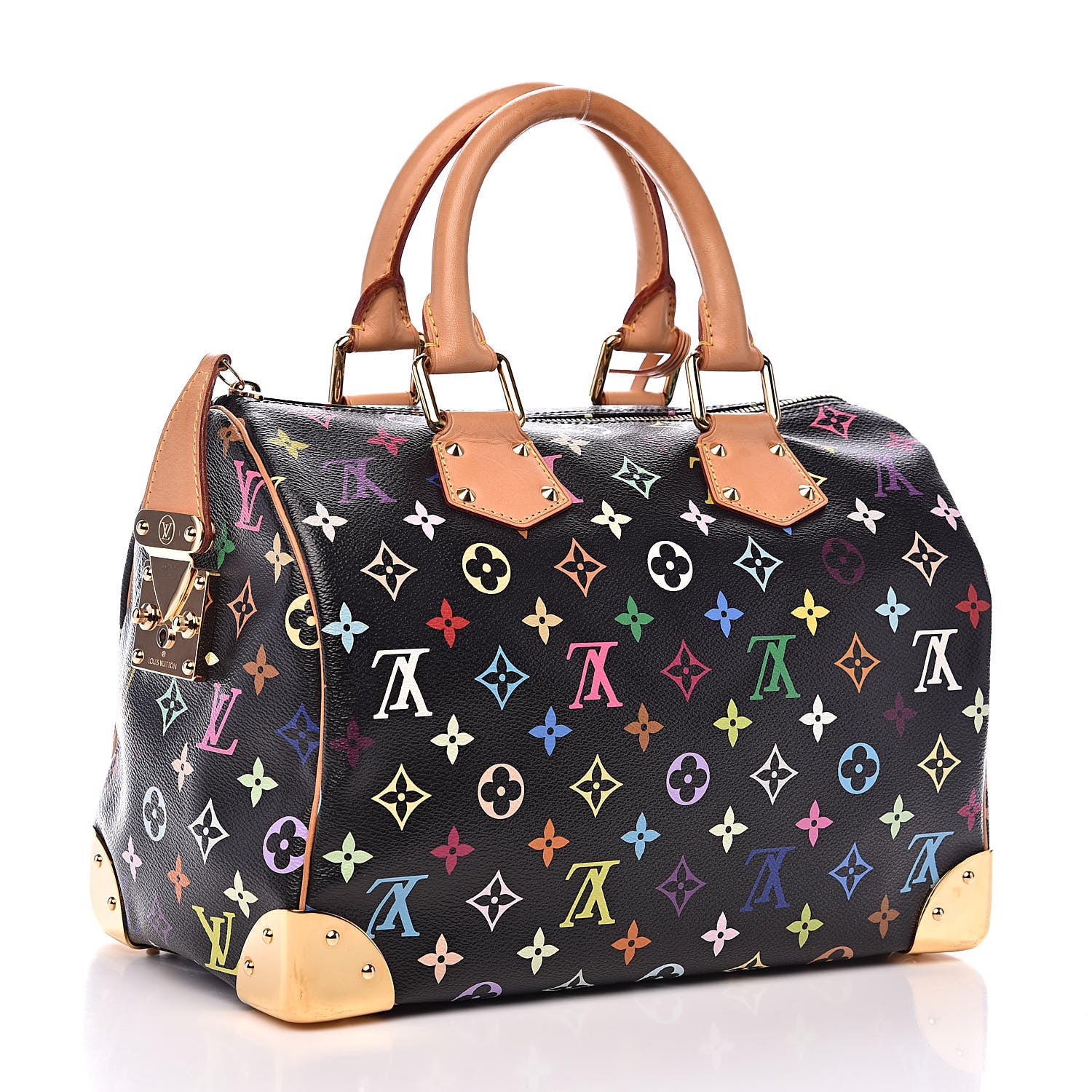 Louis Vuitton Monogram Multicolor Speedy 30 Black 3 of 13