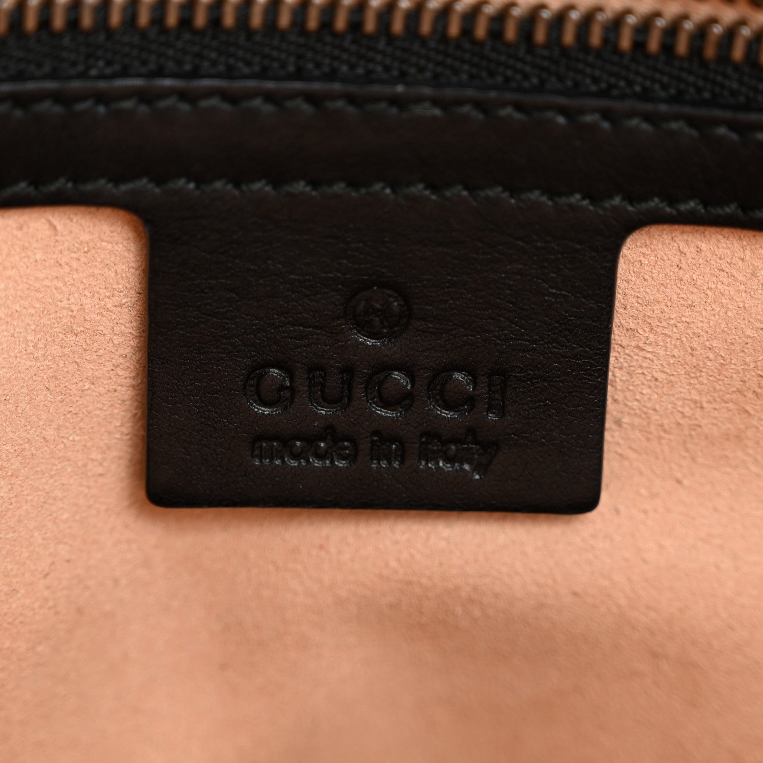Gucci Calfskin Matelasse Medium GG Marmont Chain Shoulder Bag Black 6 of 14