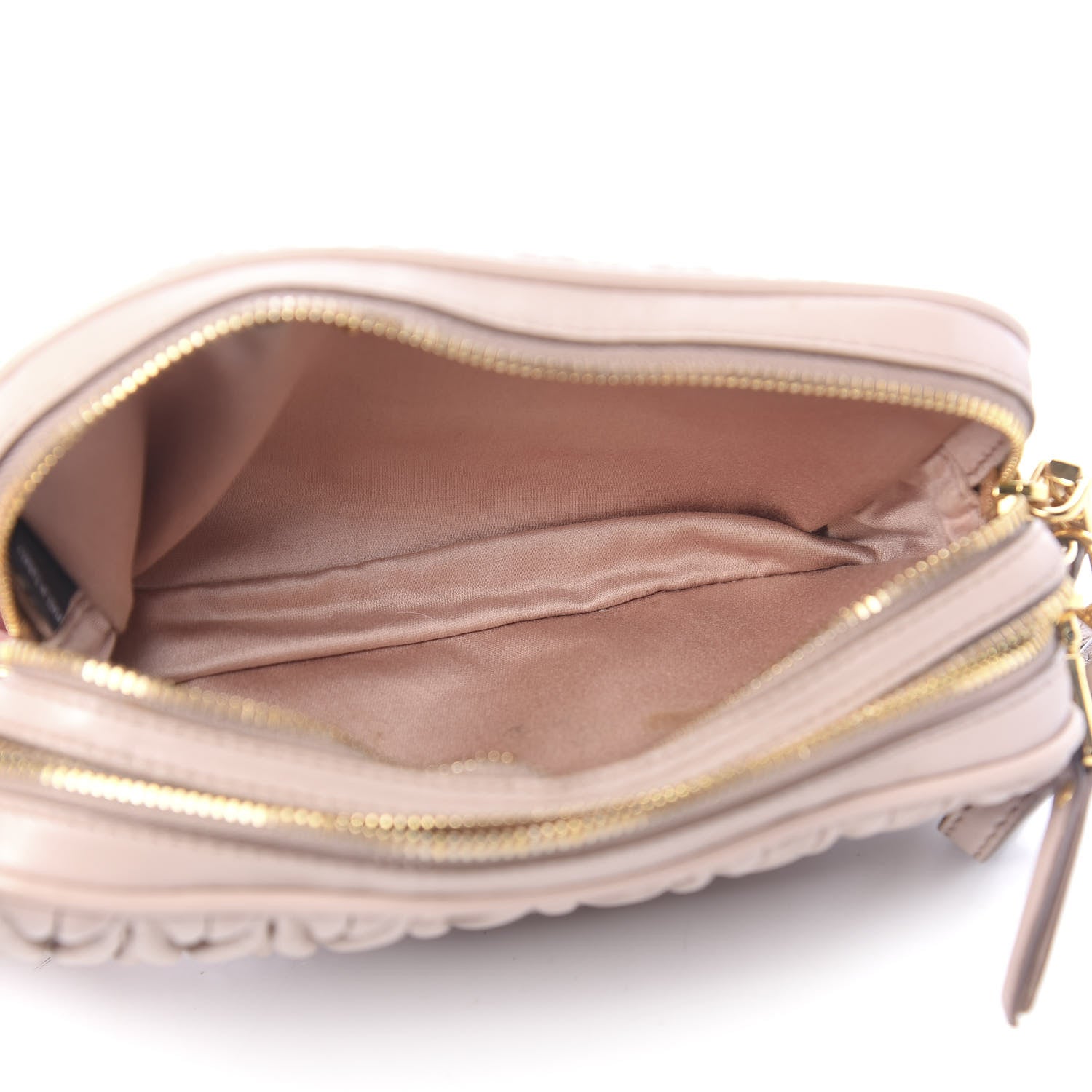 Miu Miu Nappa Matelasse Double Zip Chain Shoulder Bag Cammeo 5 of 14
