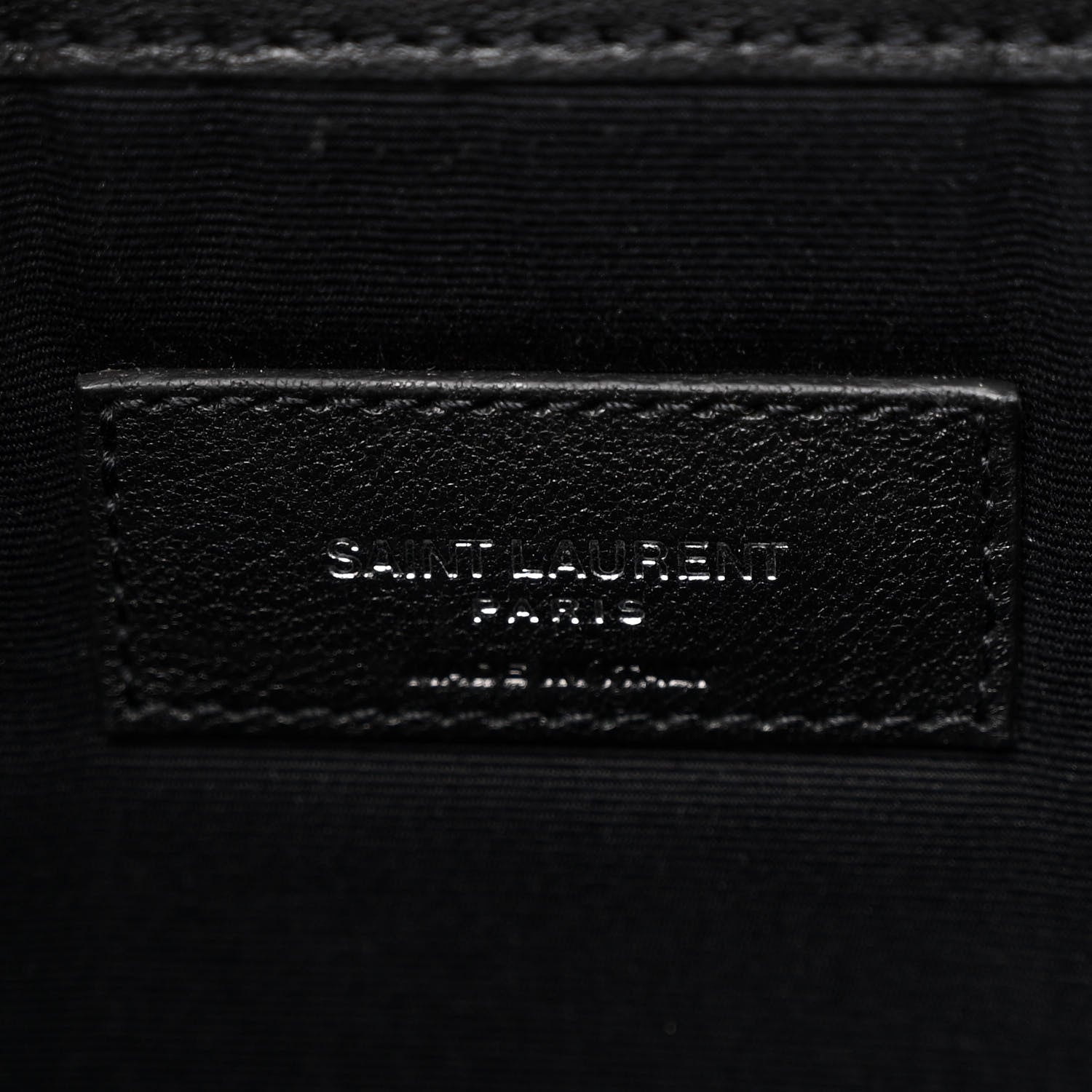 Saint Laurent Sheepskin Snakeskin Mini Love Appliqué City Backpack Black 6 of 10