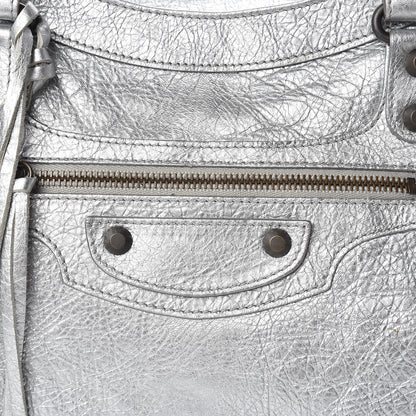 Balenciaga Metallic Agneau Classic Hardware Velo Gris Aluminum 10 of 10
