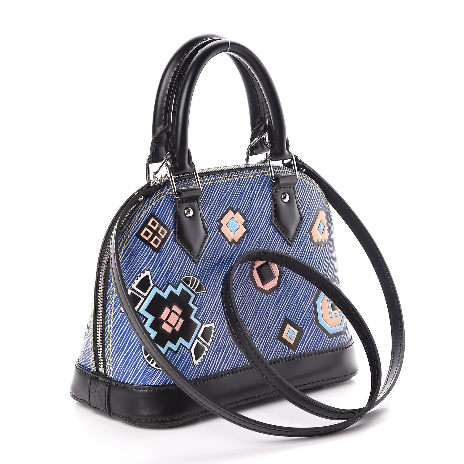 Louis Vuitton Epi Azteque Alma BB Denim Light 3 of 9