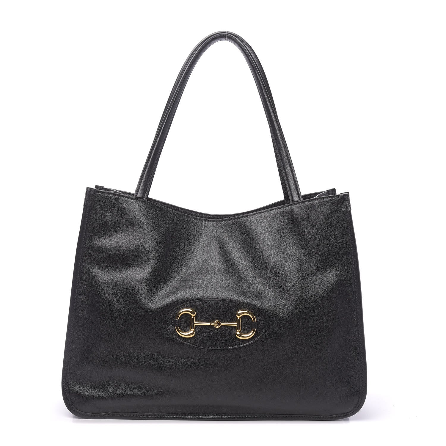 Gucci New Sakai Calfskin Lux Horsebit 1955 Tote Bag Black 1 of 11