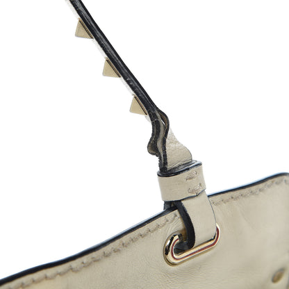 Valentino Garavani Vitello Small Rockstud Tote Ivory 21 of 35