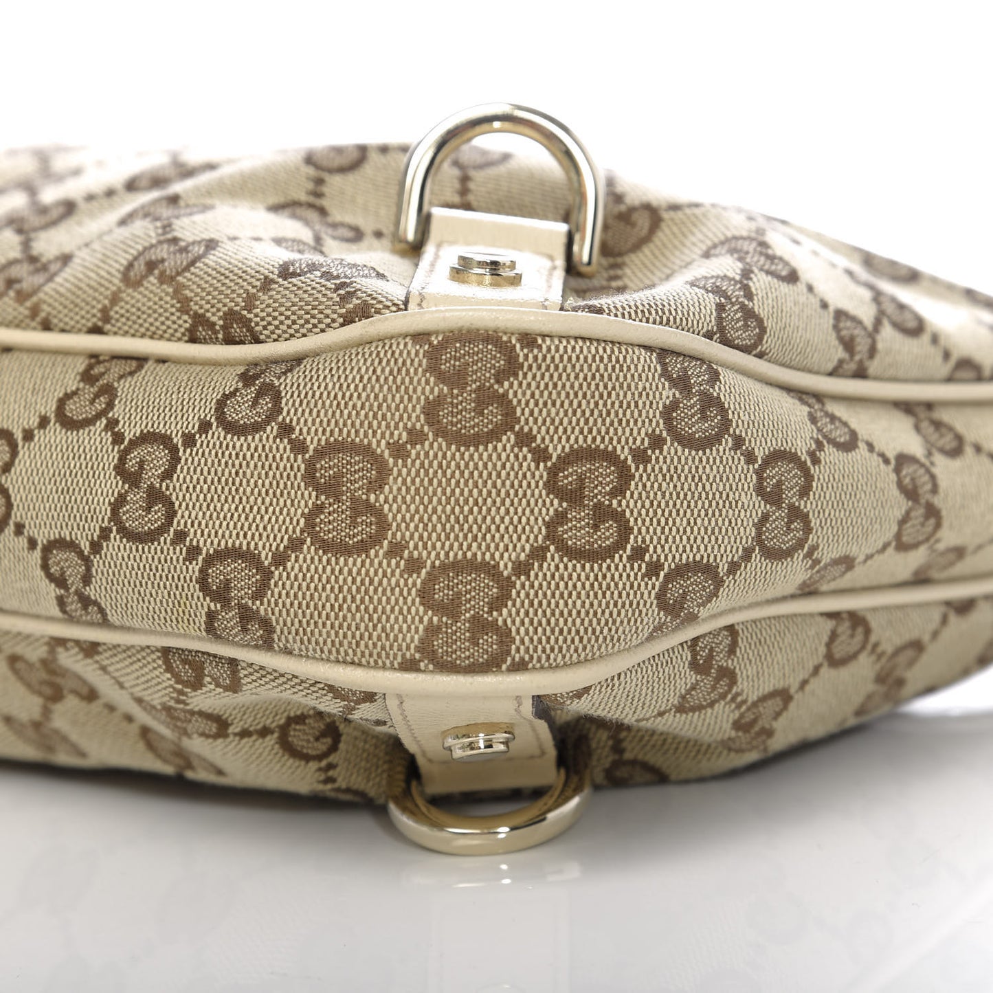 Monogram Medium Abbey D Ring Hobo Off White