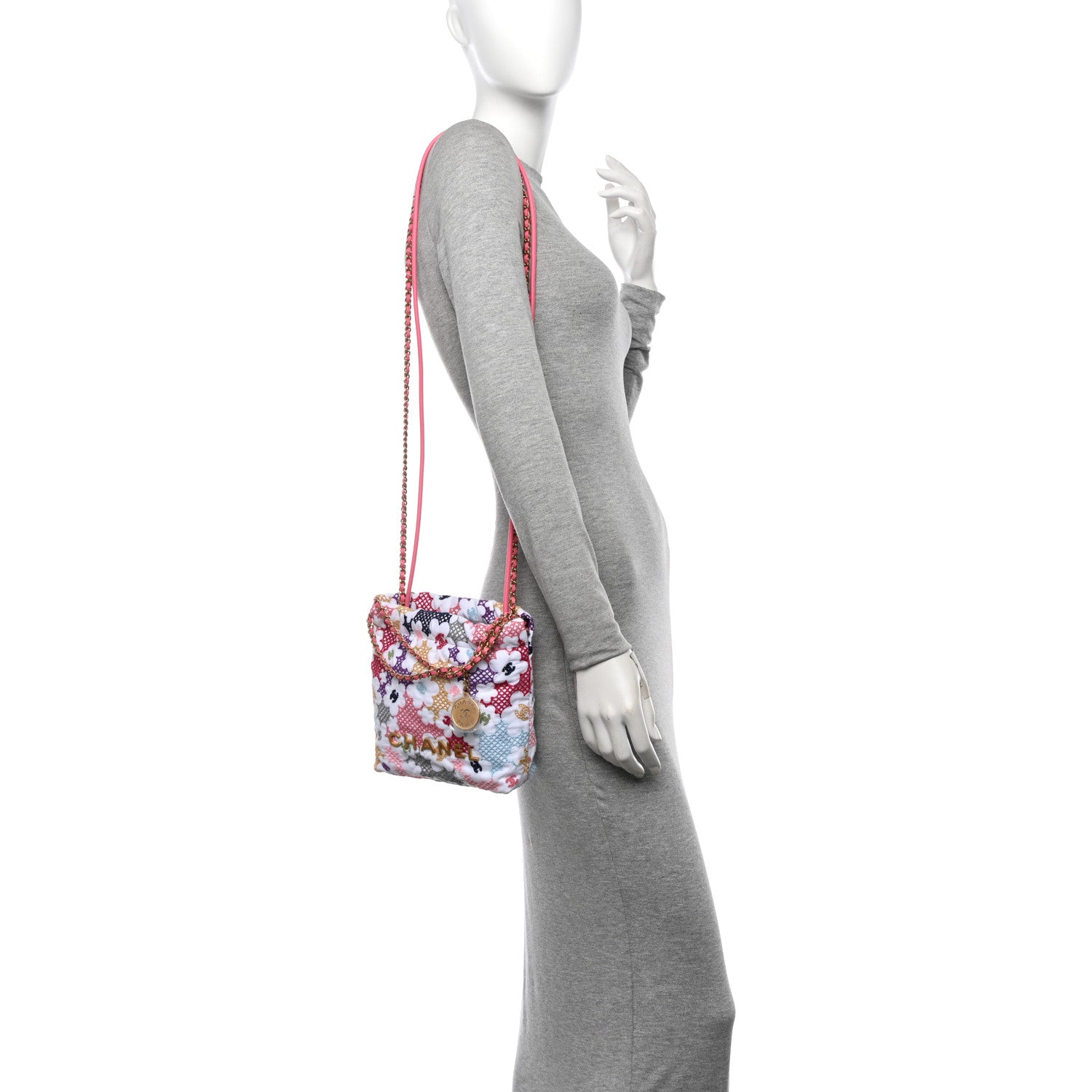 Chanel Lace Patchwork Mini Chanel 22 Multicolor 2 of 10