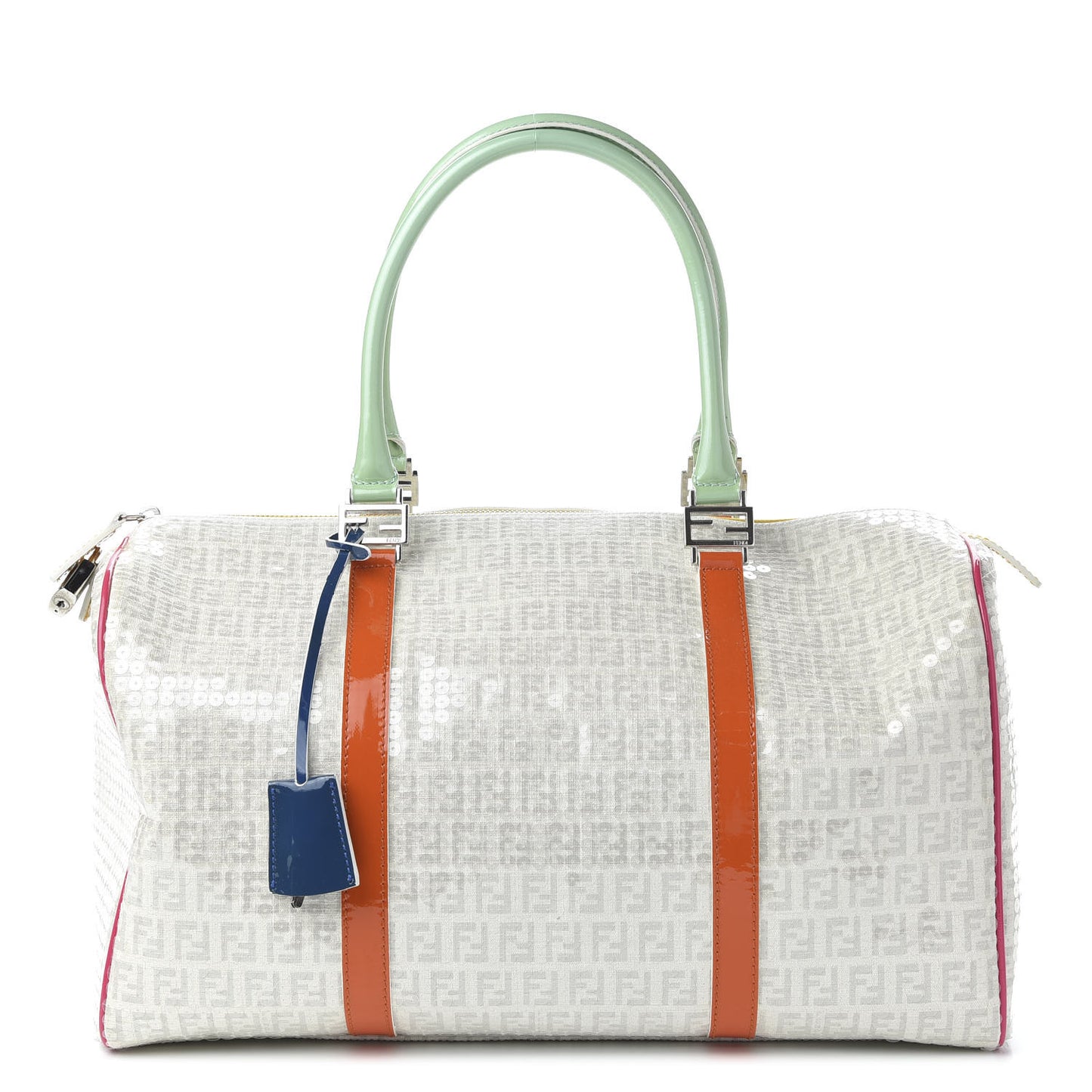 Sequin Patent Calfskin Zucchino Forever Boston White Multicolor