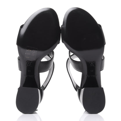 Louis Vuitton Calfskin Horizon Sandals 35 Black 7 of 11