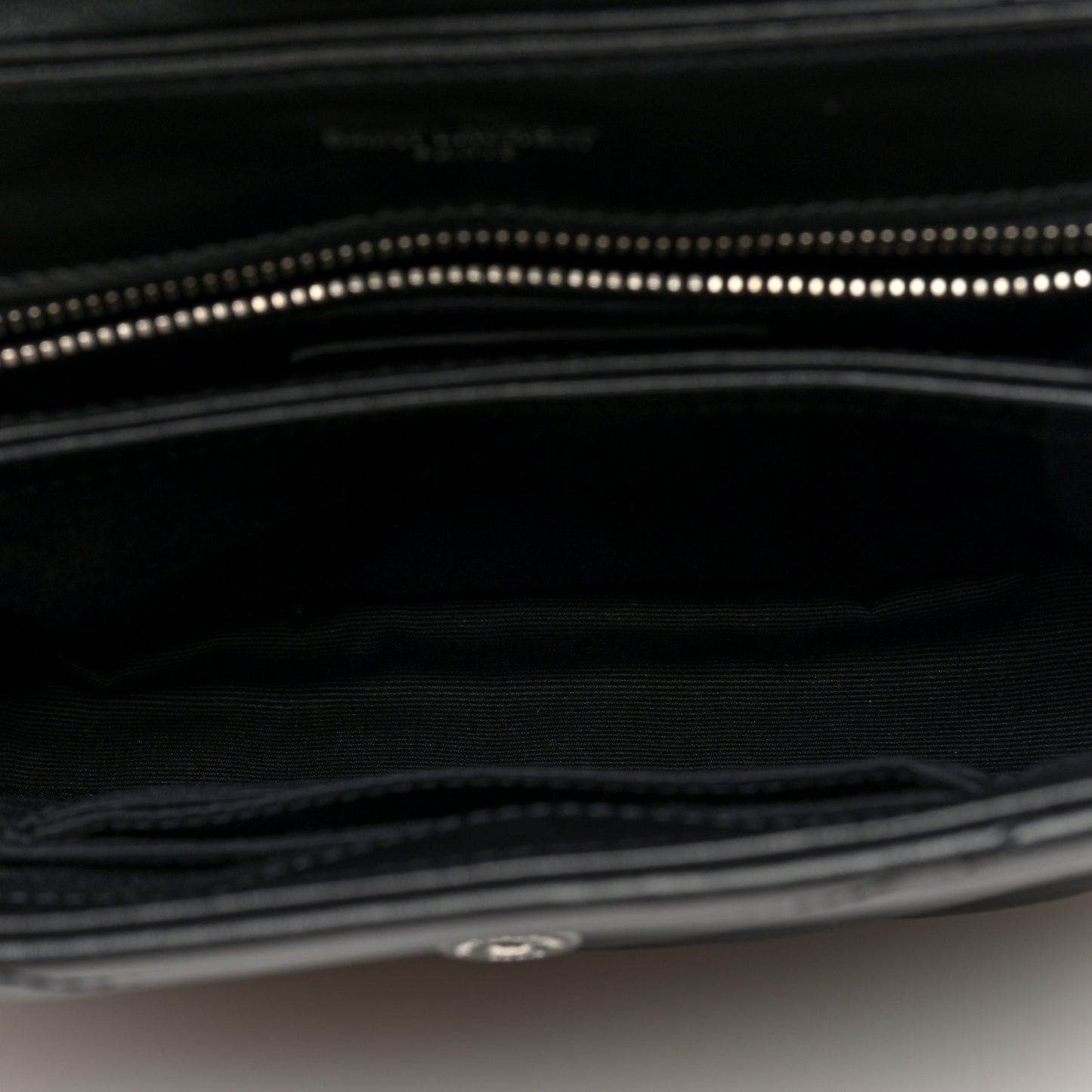 Calfskin Y Quilted Monogram Toy Loulou Crossbody Bag Black