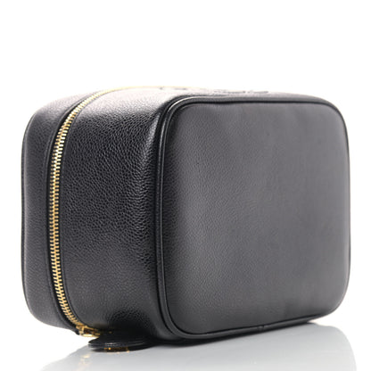 Chanel Caviar Vanity Cosmetic Case Black 3 of 7