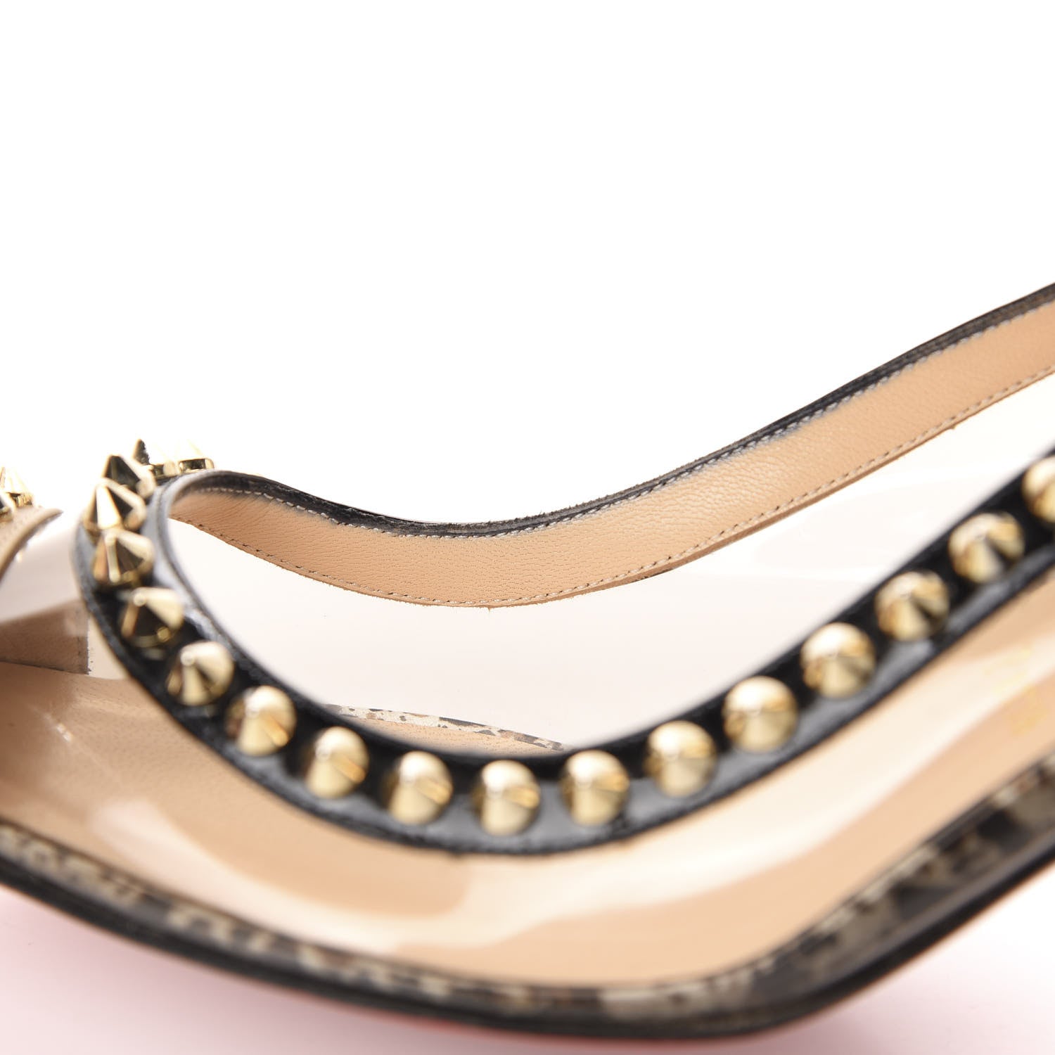 Christian Louboutin Patent Cosmo PVC Manovra 70 Pumps 37.5 White Smoke 10 of 14