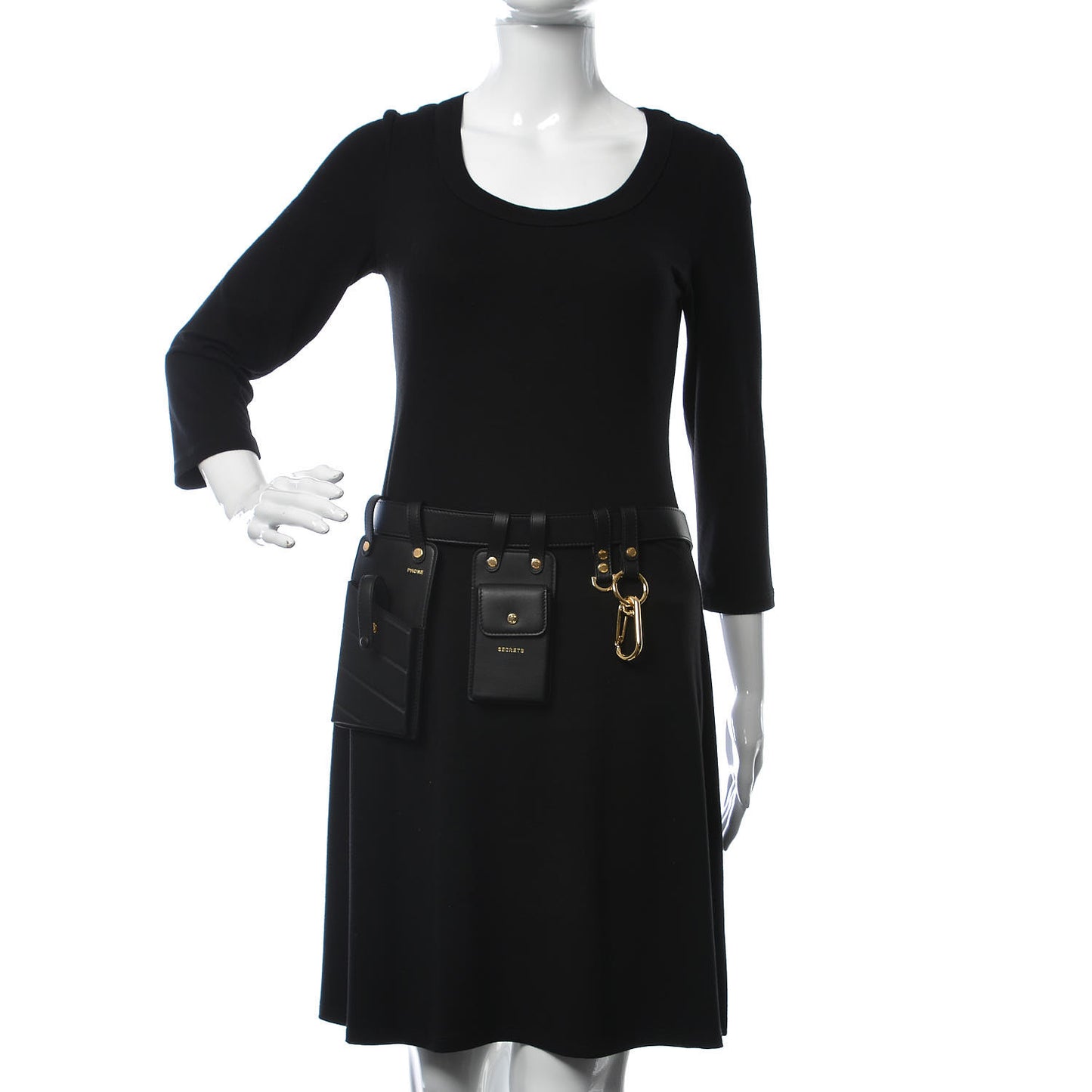 Calfskin Multi Accessory Belt Black
