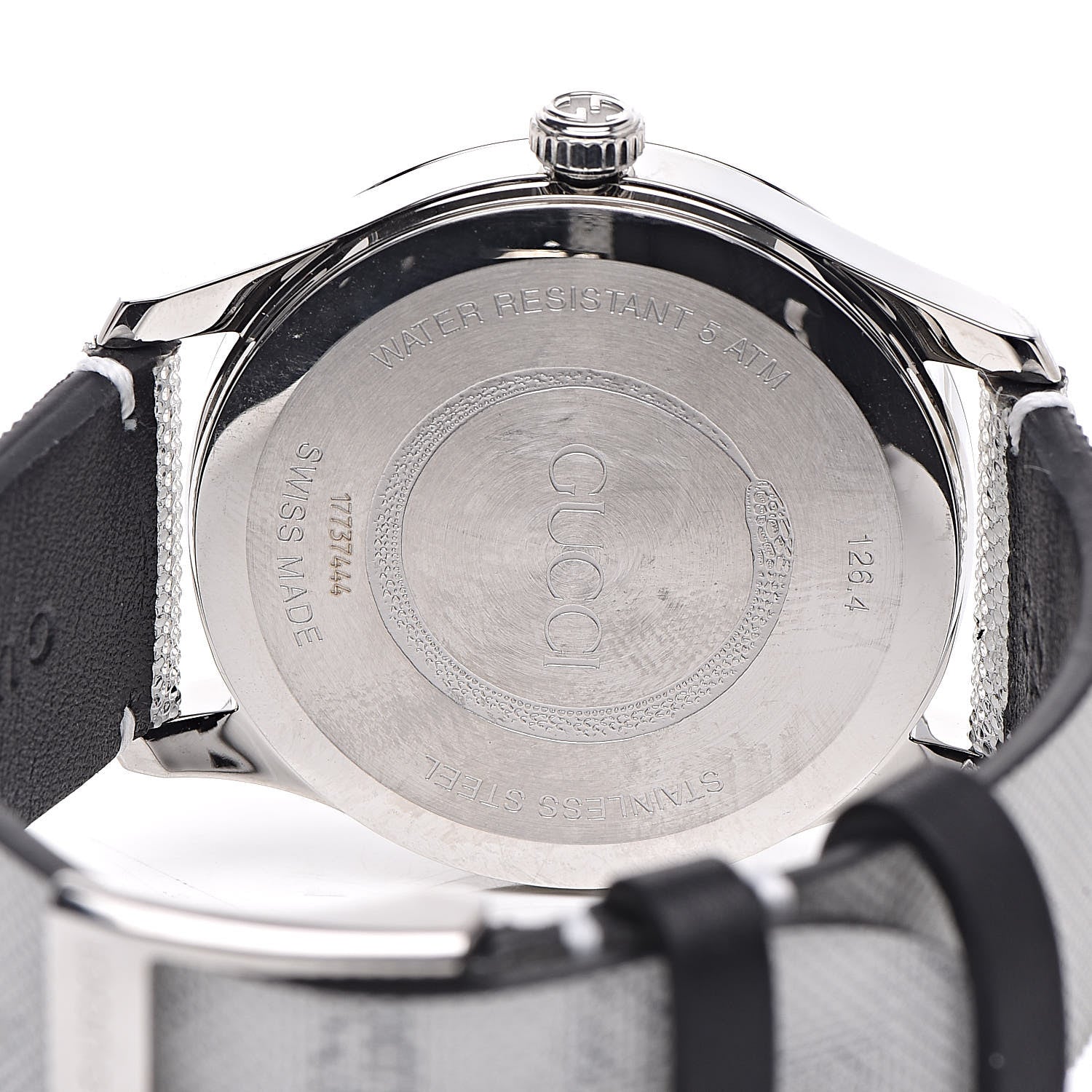 Gucci Stainless Steel Calfskin 38mm G-Timeless GG Hologram Quartz Watch 5 of 7