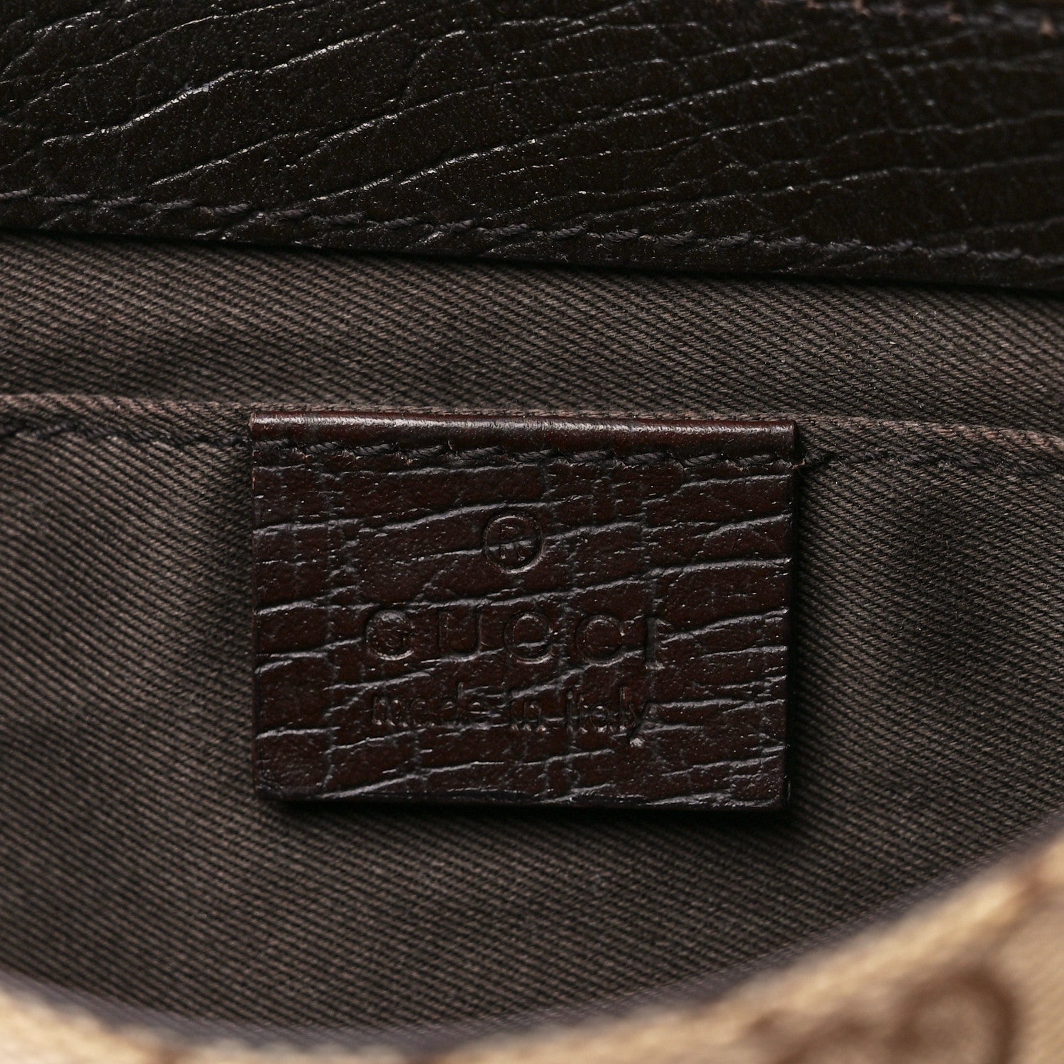 Gucci Monogram Horsebit Clutch Dark Brown 6 of 11