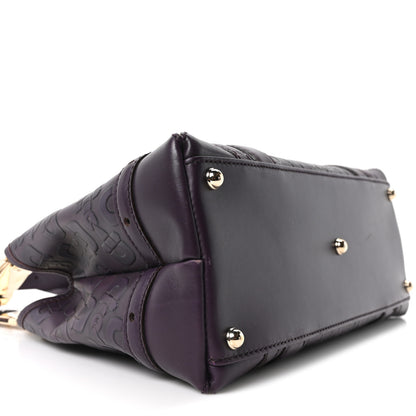 Gucci Calfskin Horsebit Embossed Shoulder Bag Purple 9 of 10