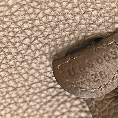 Hermes Taurillon Clemence Amazone Evelyne TPM Beige De Weimar Gris Etain 7 of 11