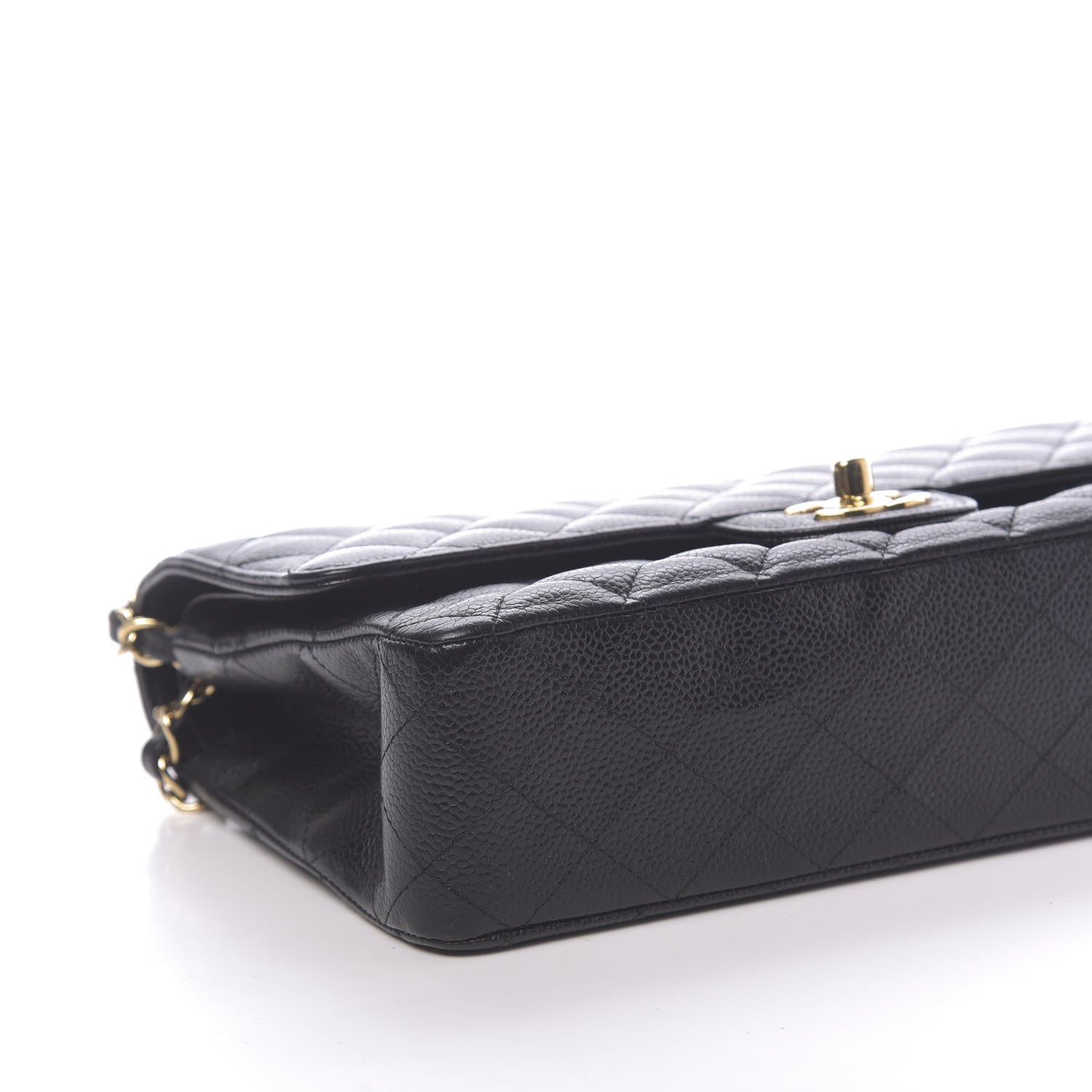 Chanel Caviar Quilted Medium Double Flap Black 8 of 10