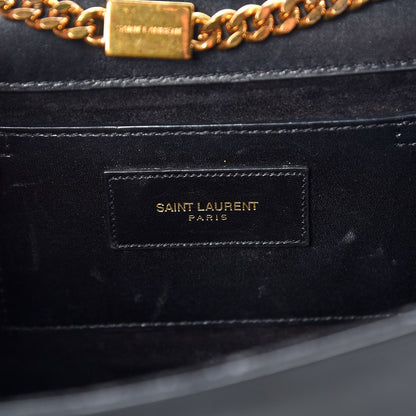 Saint Laurent Smooth Calfskin Medium Classic Monogram Kate Tassel Satchel Black 6 of 10