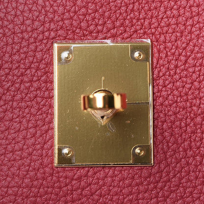 Hermes Togo Birkin 35 Rouge Grenat 35 of 36