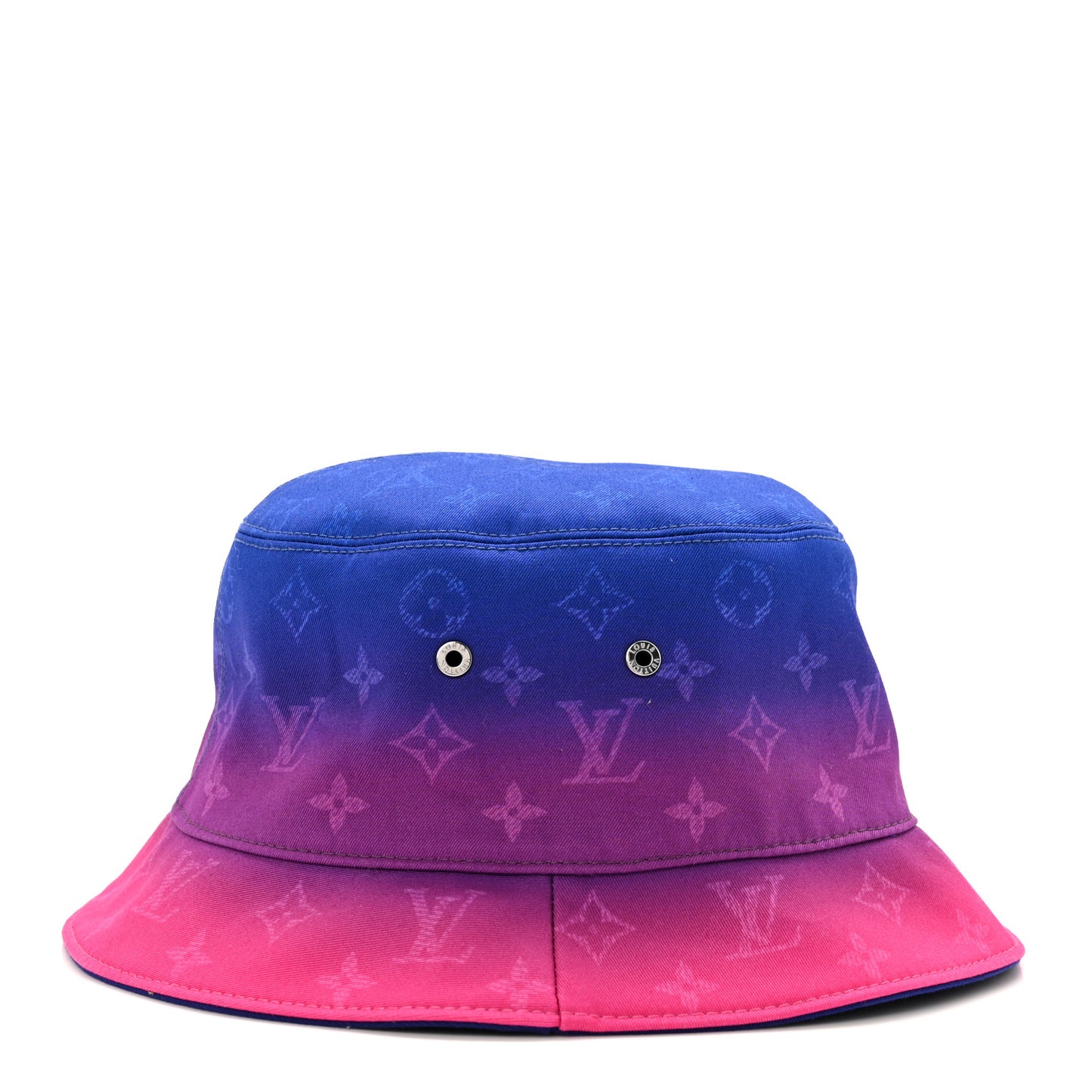 Monogram Illusion Reversible Bucket Hat M Pink Purple