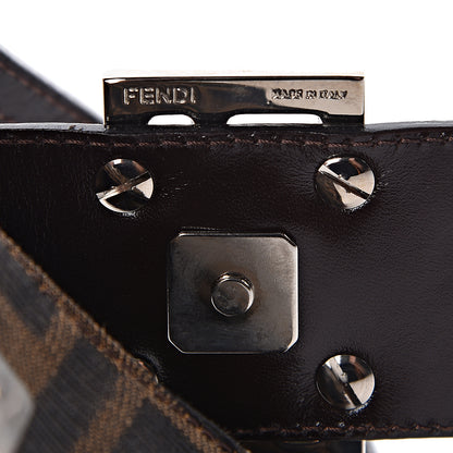 Fendi Zucca Mini Half Moon Baguette Tobacco 8 of 11