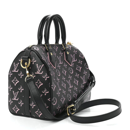 Louis Vuitton Monogram Fall for You Speedy Bandouliere 25 Black 3 of 10