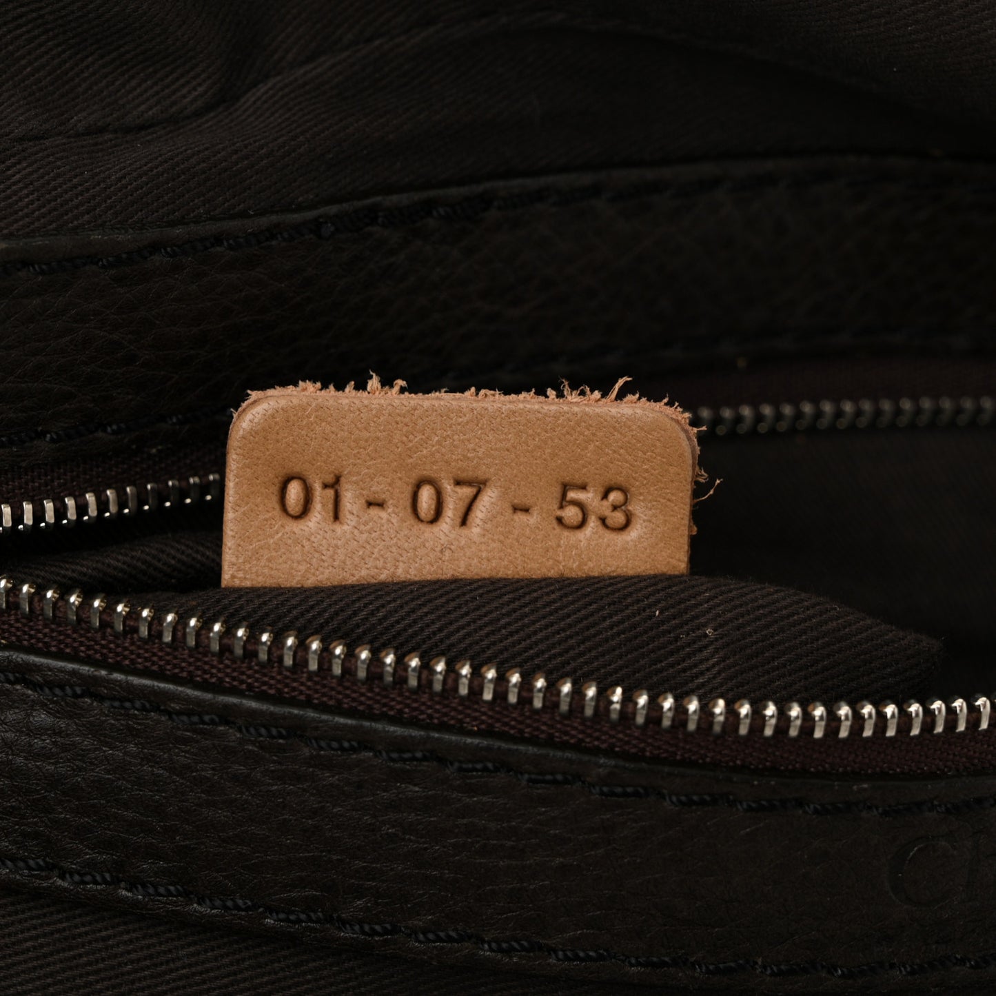 Calfskin Paddington Double Zip Bowler Chocolate