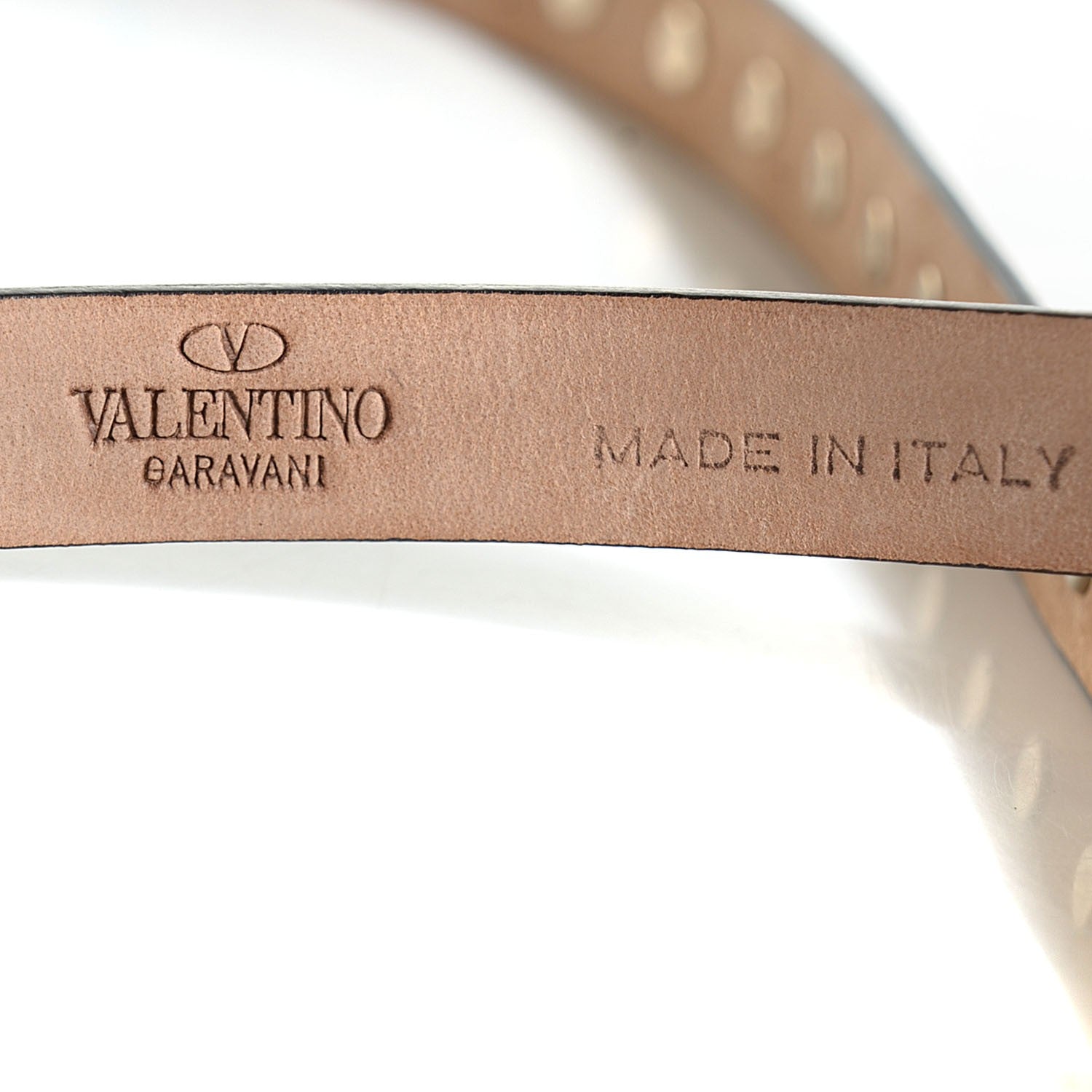 Valentino Garavani Calfskin Rockstud Belt 80 32 Rubin 6 of 6