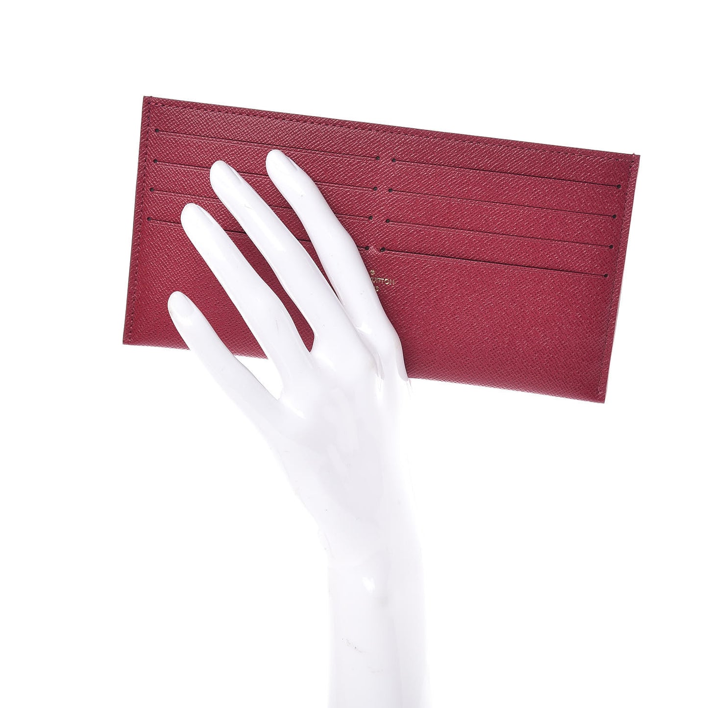 Calfskin Felicie Card Holder Insert Fuchsia