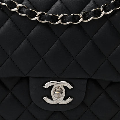 Chanel Lambskin Quilted Medium Double Flap Black 9 of 11