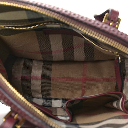 Burberry Calfskin Small Orchard Bowling Bag Burgundy Red 5 of 13
