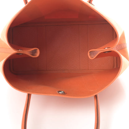 Hermes Toile Negonda Garden Party Tote 36 MM Orange 5 of 18