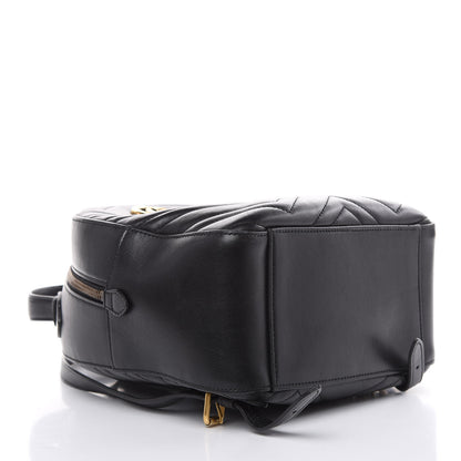 Gucci Calfskin Matelasse GG Marmont Backpack Black 4 of 17