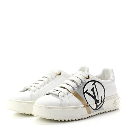 Louis Vuitton Calfskin Time Out Sneakers 39 White 3 of 8