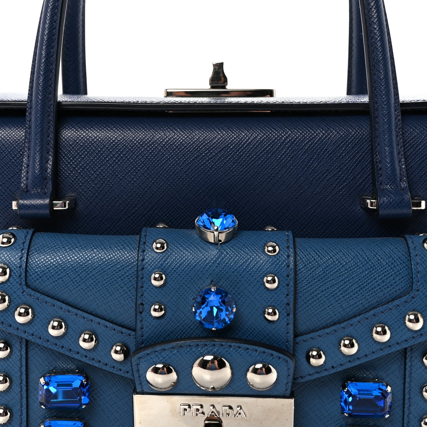 Saffiano Sound Studded Bag Bluette Cobalto