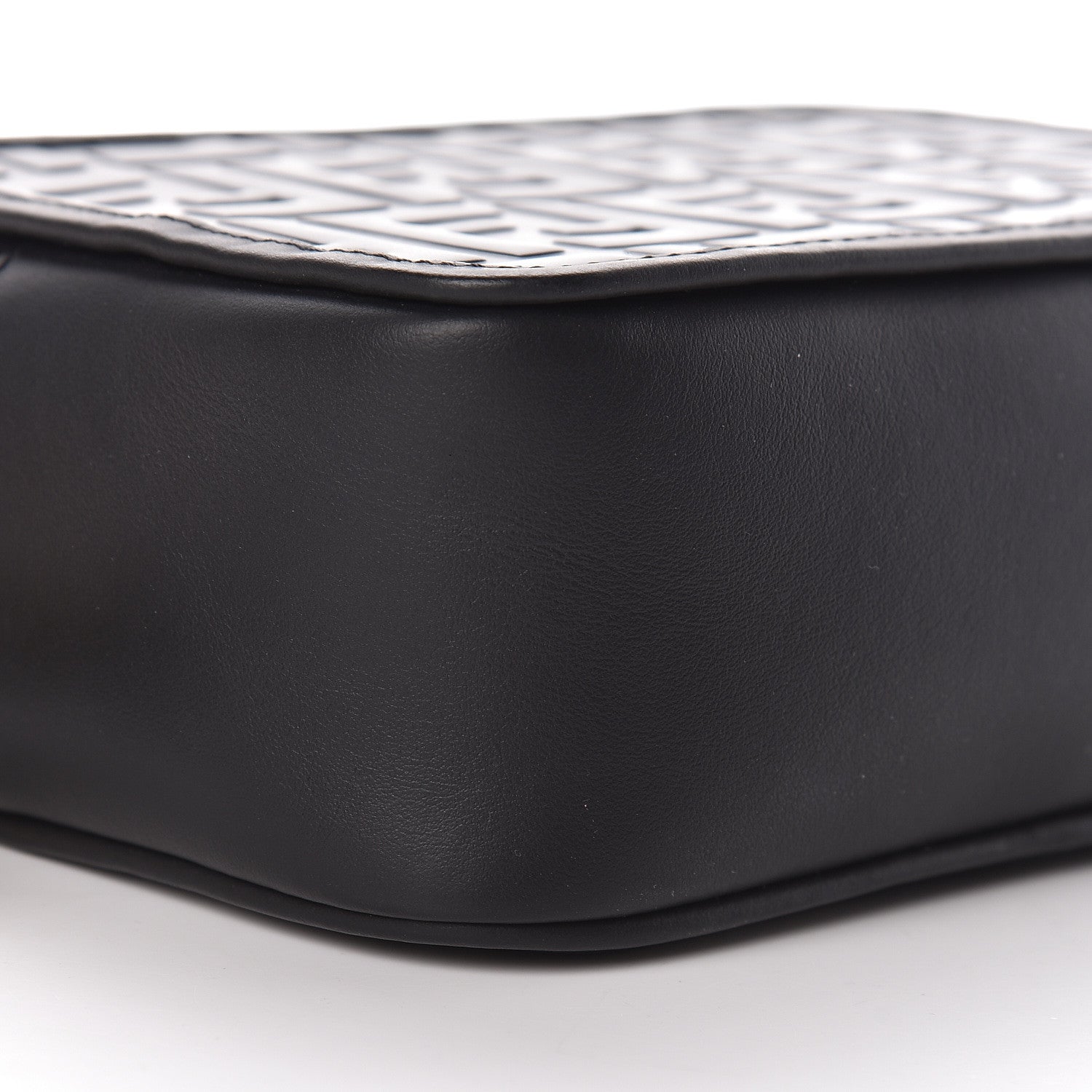 Fendi Vitello Century FF 1974 Embossed Mini Camera Case Black 10 of 13