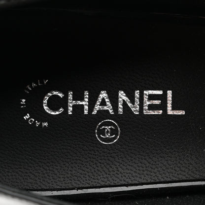 Chanel Patent Calfskin CC Pumps 42 Pink Black 7 of 11