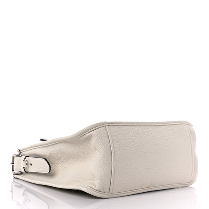 Prada Vitello Daino Soft Hobo Messenger Bag White 3 of 10