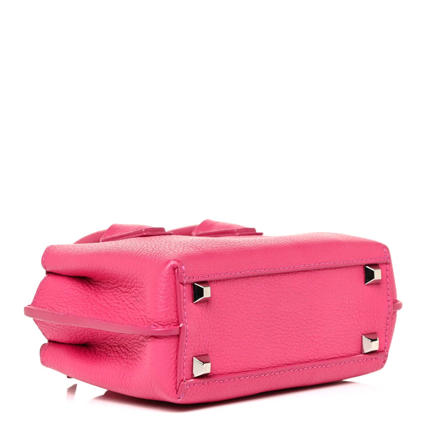 Grained Calfskin X-Mini Milla Tote Beetroot Pink