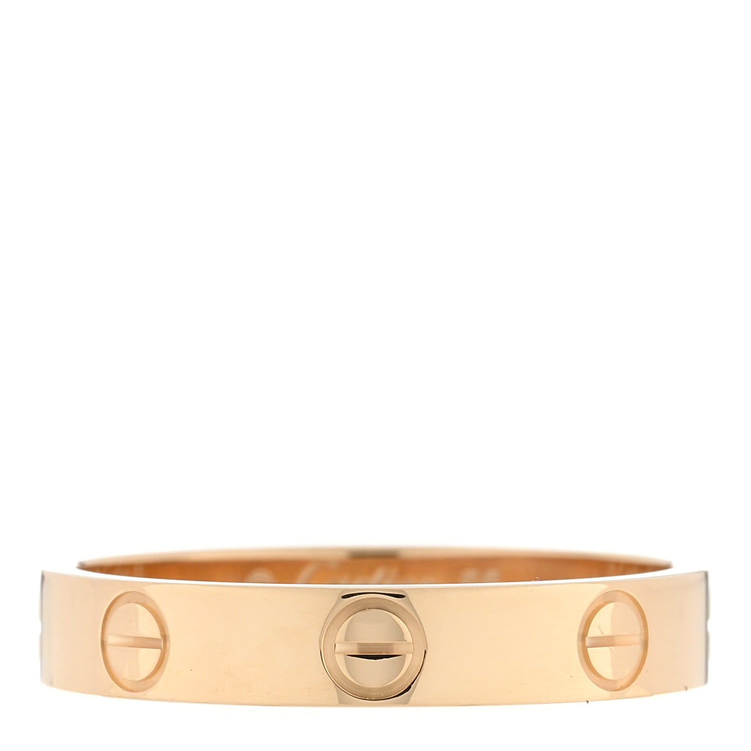 Cartier 18K Yellow Gold 3.5mm LOVE Wedding Band Ring 55 7.25 1 of 4