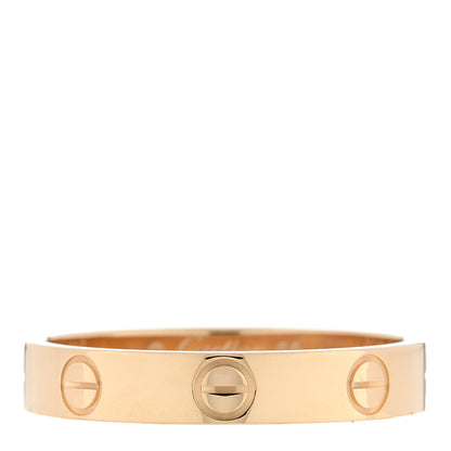 Cartier 18K Yellow Gold 3.5mm LOVE Wedding Band Ring 55 7.25 1 of 4