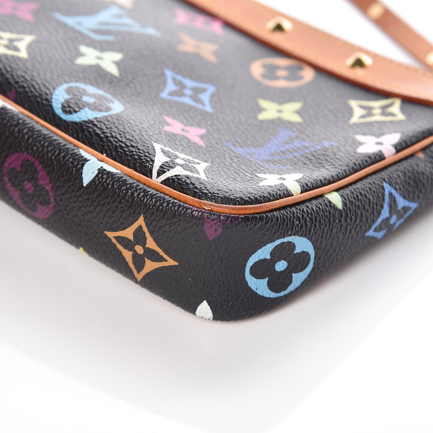 Monogram Multicolor Pochette Accessories Black