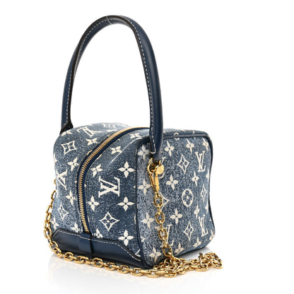 Louis Vuitton Monogram Jacquard Denim Square Bag Bleu 3 of 10