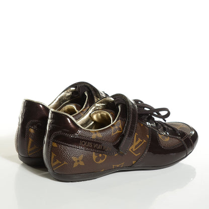 Louis Vuitton Patent Monogram Globe Trotter Sneakers 35 4 of 8