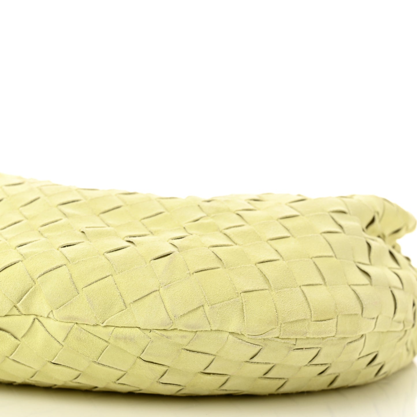 Suede Calfskin Intrecciato Teen Jodie Hobo Lemon Wash