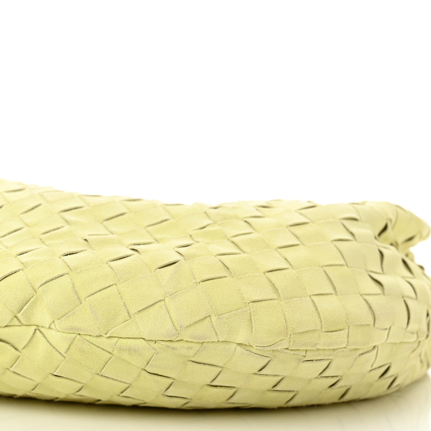 Bottega Veneta Suede Calfskin Intrecciato Teen Jodie Hobo Lemon Wash 10 of 10
