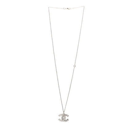 Chanel Pearl Crystal CC Pendant Necklace Gold 4 of 7