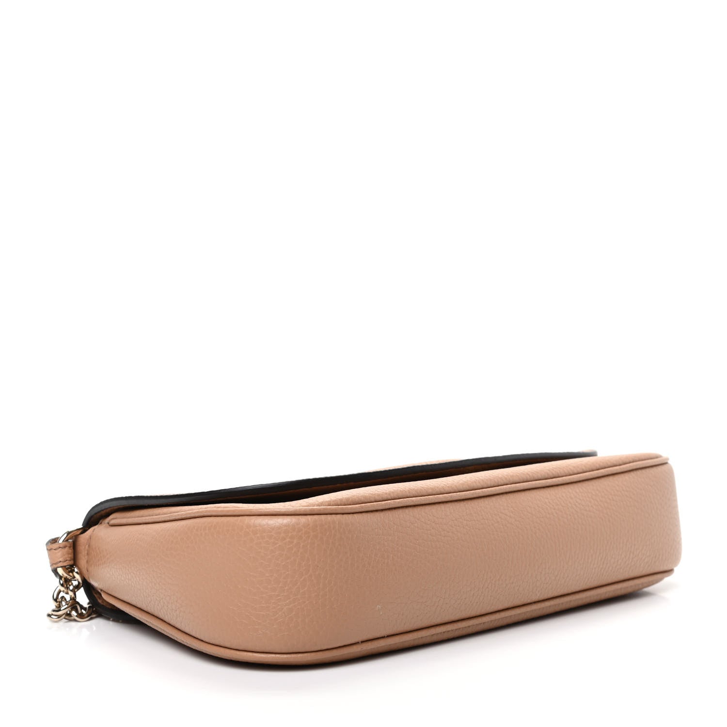 Gucci Pebbled Calfskin Medium Soho Flap Crossbody Camelia 4 of 10